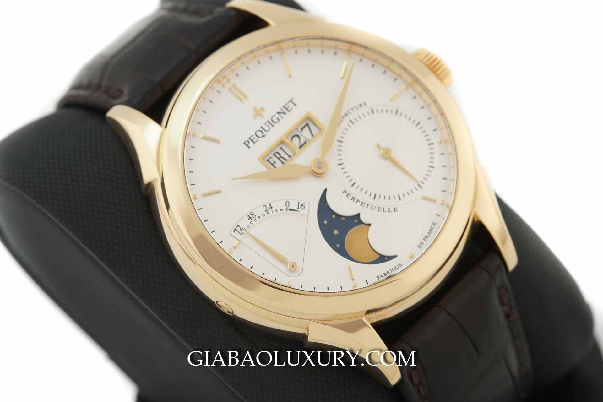 Đồng Hồ Pequignet Rue Royale Moonphase Yellow Gold Đồng Hồ Pequignet Rue Royale 9011438A CN