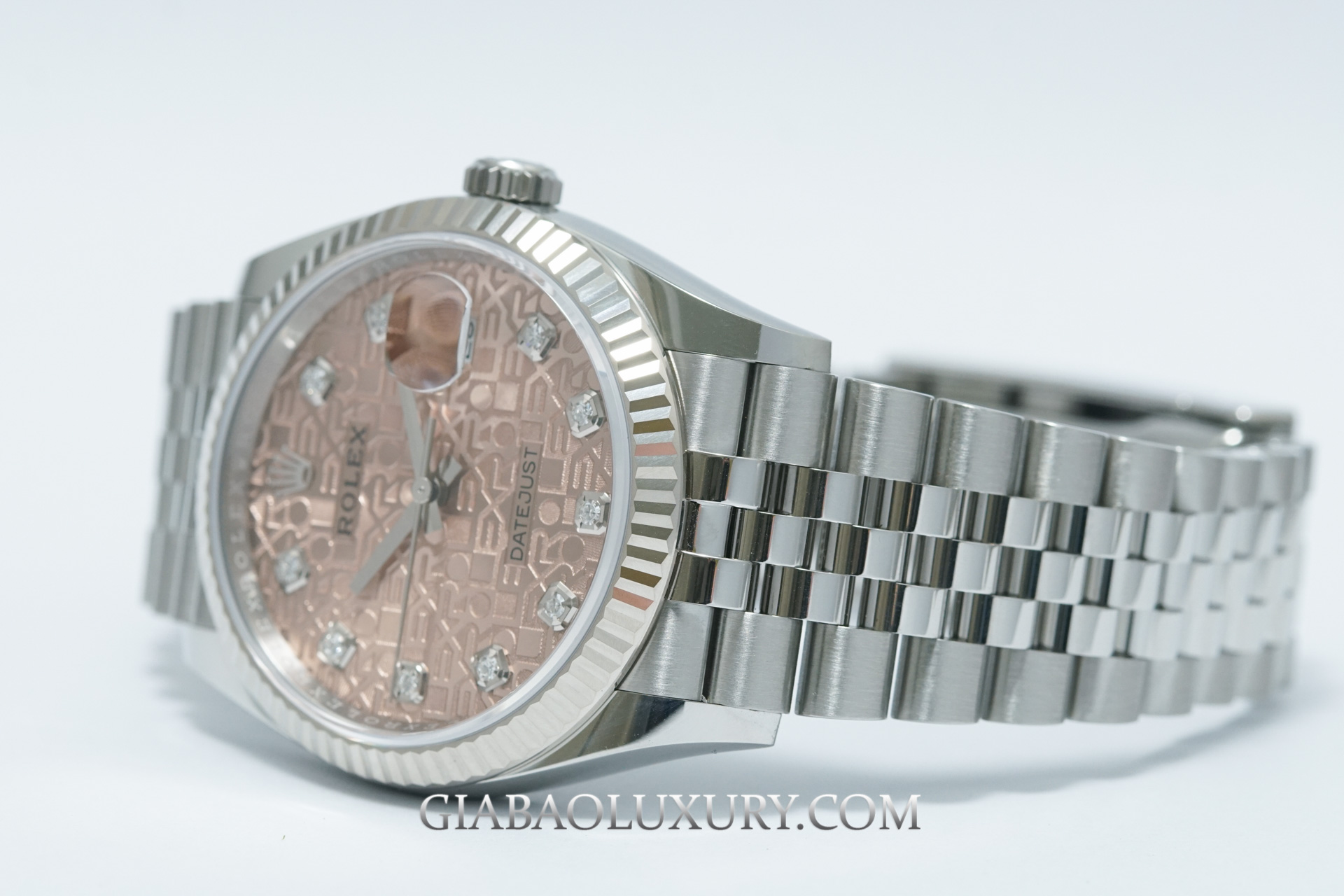 Đồng Hồ Rolex Datejust 36 126234 Mặt Số Vi Tính Hồng (Like New)