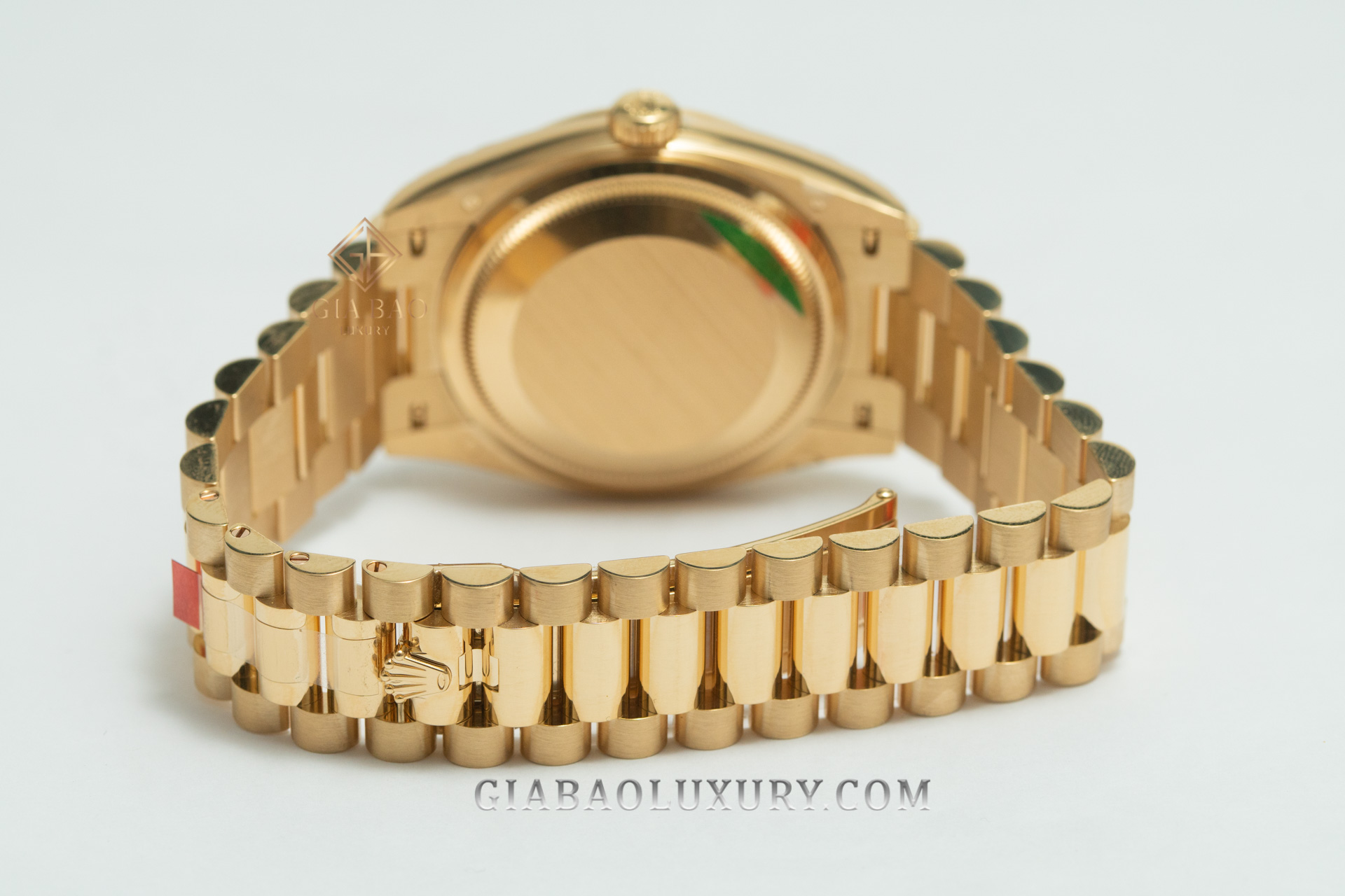 Đồng Hồ Rolex Day-Date 36 128238 Mặt Số Vàng Champagne Cọc Số Nạm Kim Cương