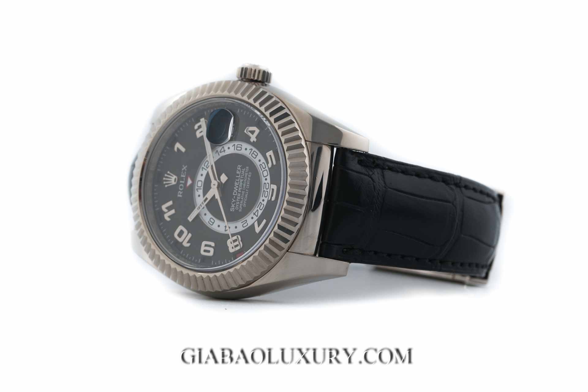 Đồng hồ Rolex Sky Dweller 326139 Mặt Số Đen