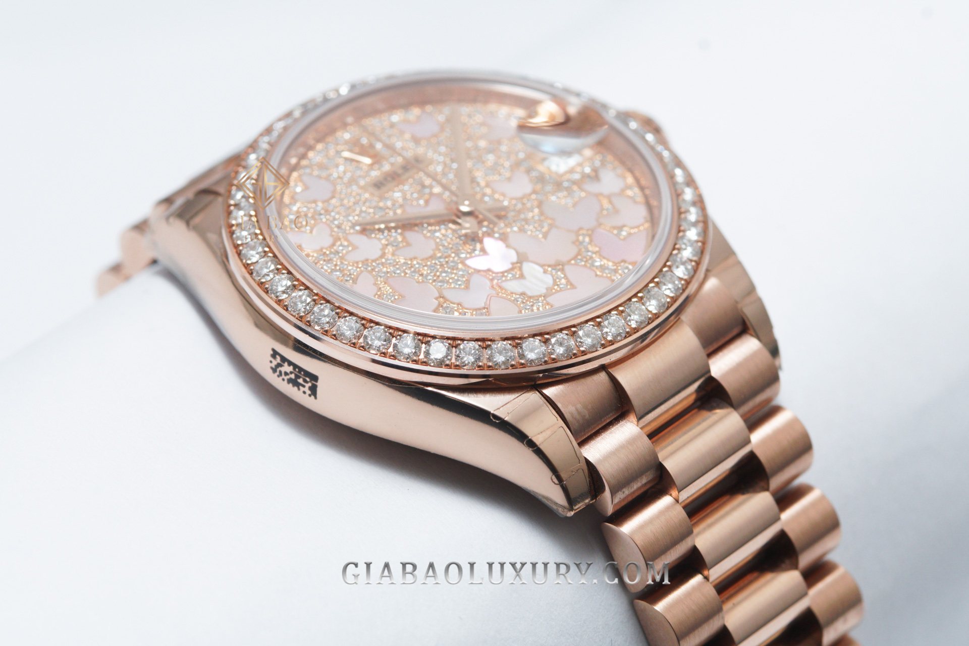 Đồng Hồ Rolex Lady Datejust 31 278285RBR Mặt Số Vỏ Trai Họa Tiết Butterfly