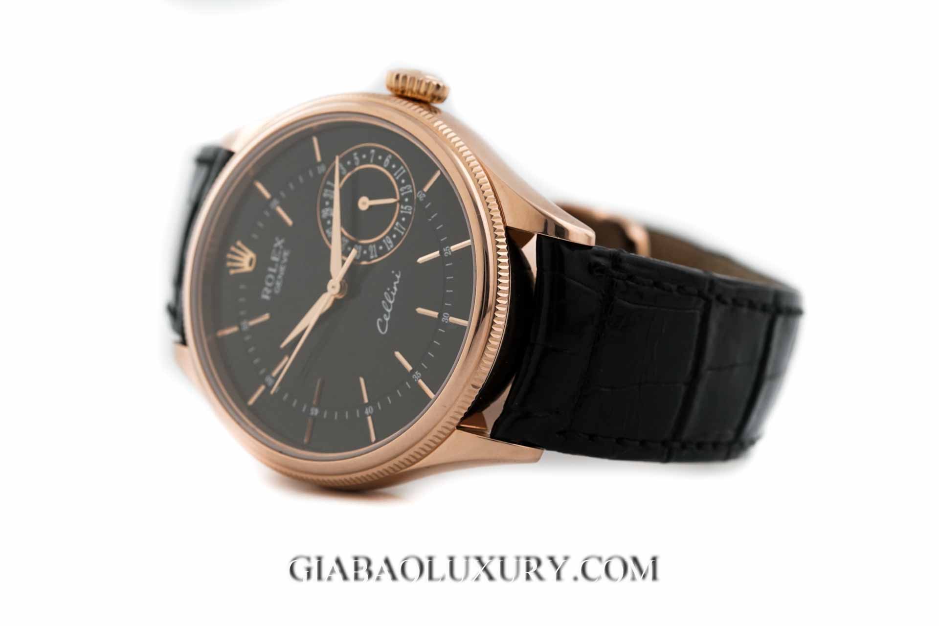 Đồng Hồ Rolex Cellini Date 50515 Mặt Số Đen