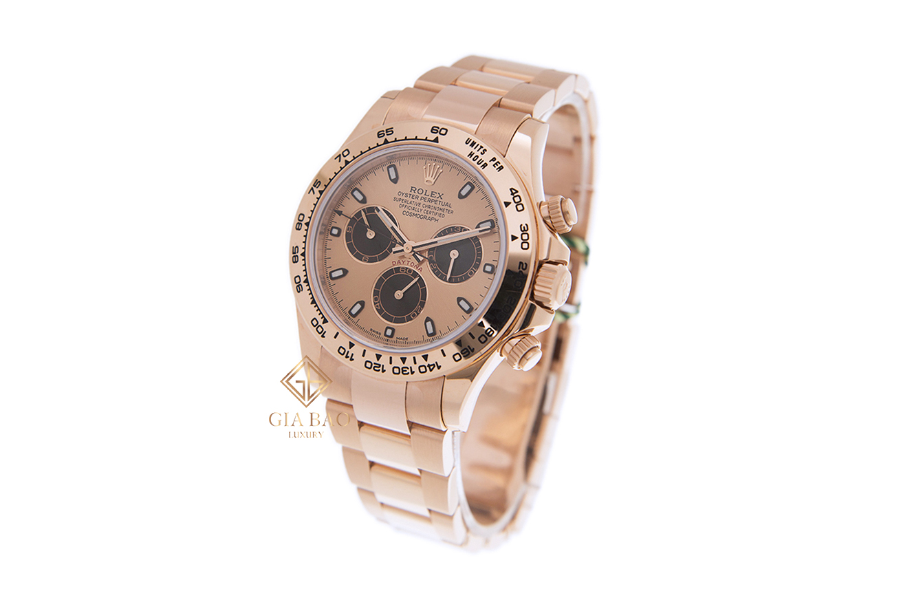 Đồng Hồ Rolex Cosmograph Daytona 116505 Mặt Số Hồng Đen