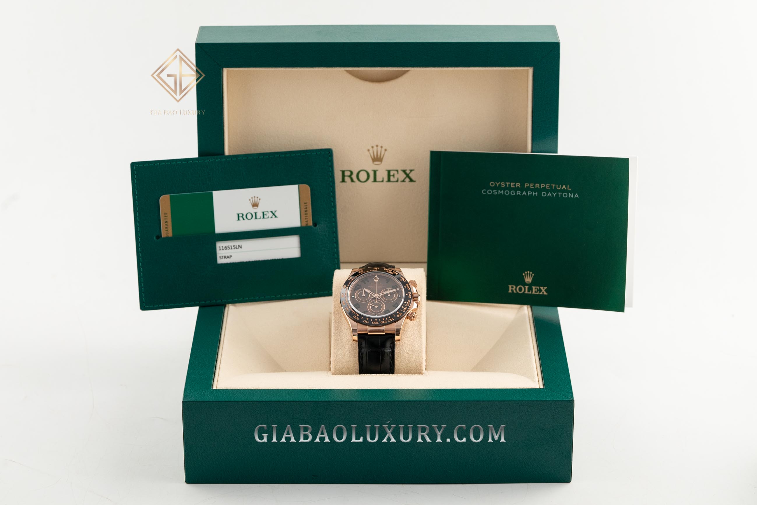 Đồng Hồ Rolex Cosmograph Daytona 116515LN Mặt Số Chocolate Dây Da