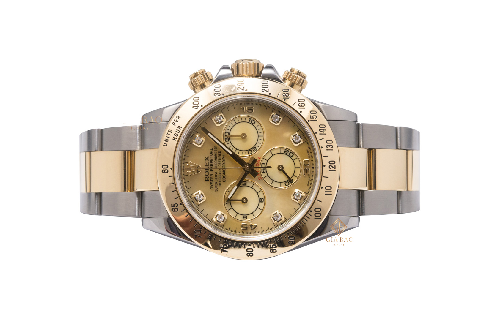 Đồng Hồ Rolex Cosmograph Daytona 116523 Mặt Ốc Vàng