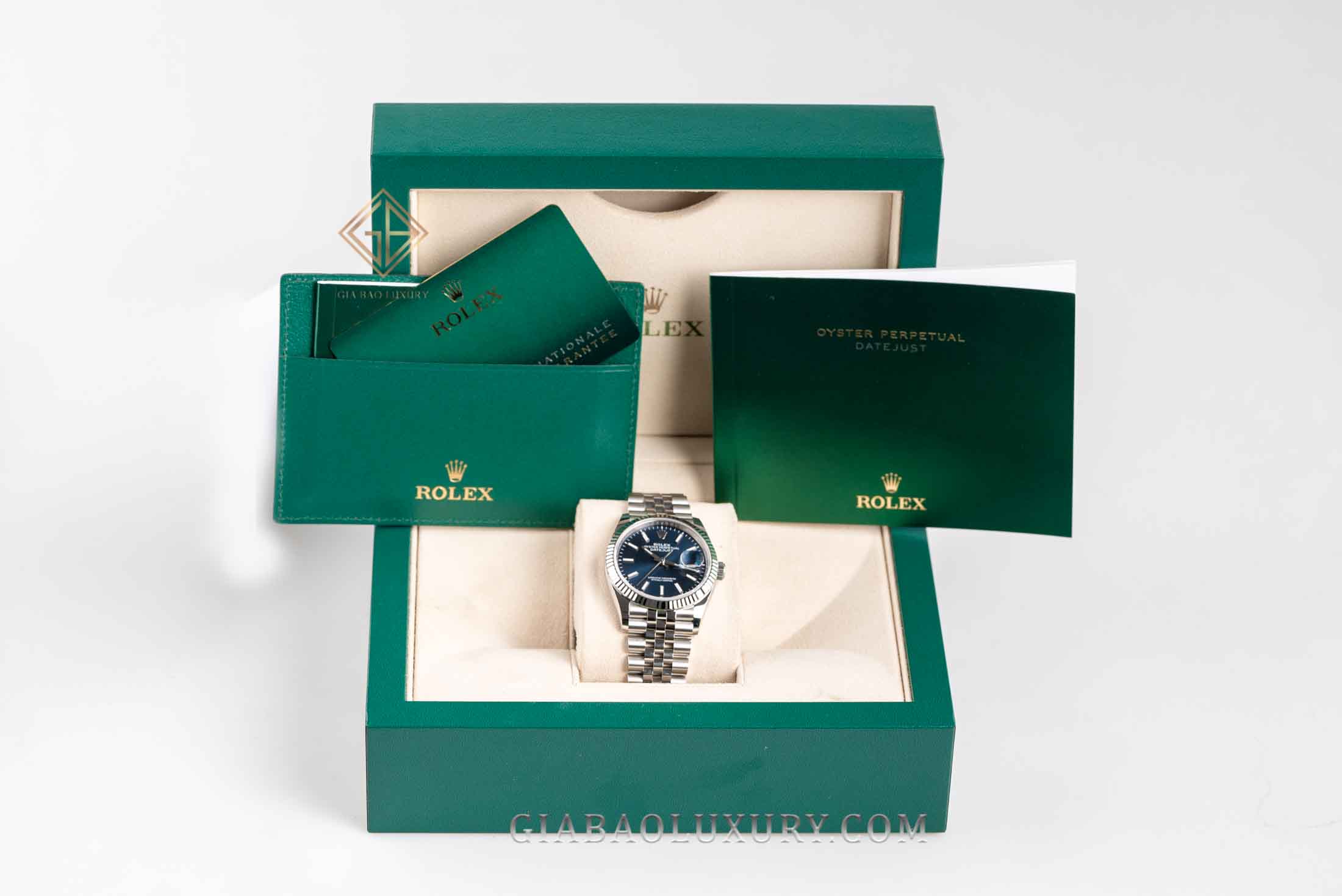 Đồng Hồ Rolex Datejust 36 126234 Mặt Số Xanh Đồng Hồ Rolex Datejust 36 126234 Mặt Số Xanh Cọc Số Dạ Quang
