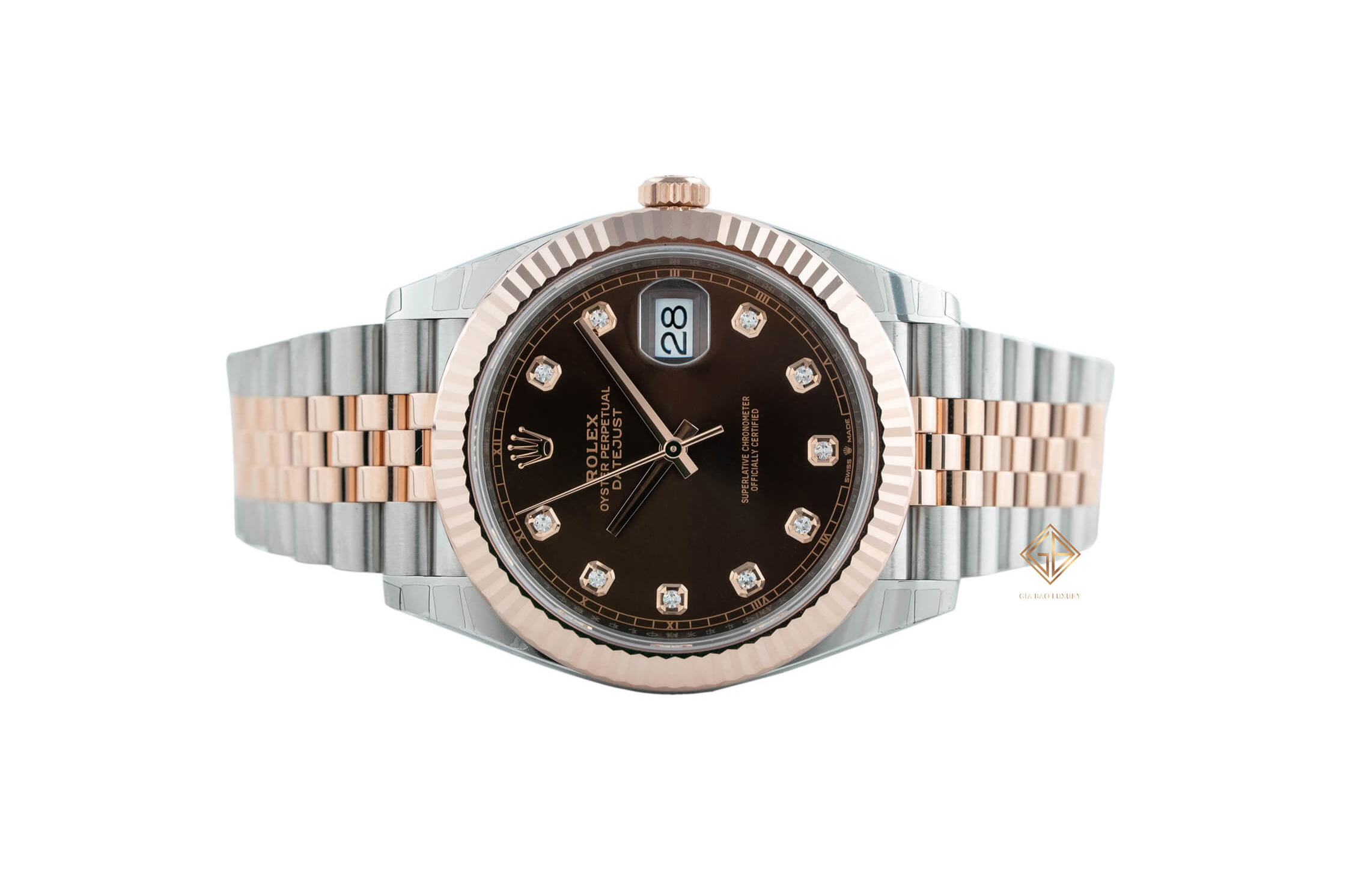 Đồng Hồ Rolex Datejust 41 126331 Mặt Số Chocolate Nạm Kim Cương (Like New)