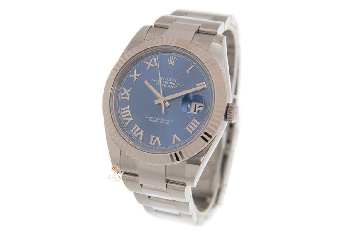 Rolex Datejust 41 126334 Mặt Số Xanh Cọc Số La Mã Dây Đeo Oyster Đồng Hồ Rolex Datejust 41 126334 Mặt Số Xanh Cọc Số La Mã Dây Đeo Oyster