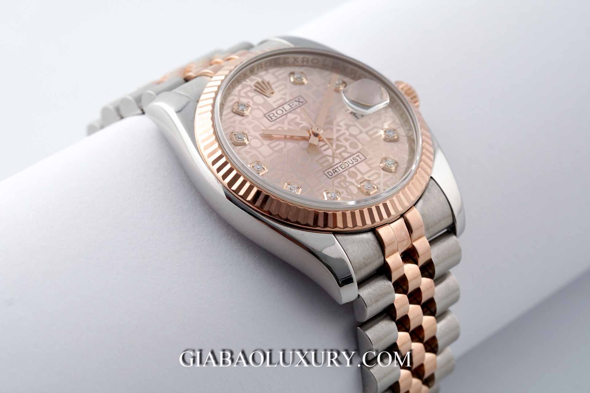 Đồng Hồ Rolex Datejust 36 116231 Mặt Số Vi Tính Hồng
