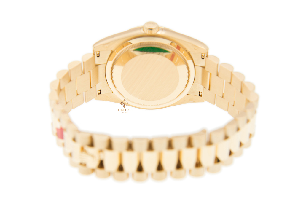 Rolex Day-Date 36 118338 Mặt Số Vàng Champagne Cọc Số Kim Cương Đồng Hồ Rolex Day-Date 36 118338 Mặt Số Vàng Champagne Cọc Số Kim Cương