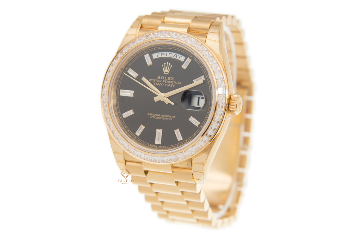 Rolex Day-Date 40 228398TBR Mặt Số Đen Đồng Hồ Rolex Day-Date 40 228398TBR Mặt Số Đen