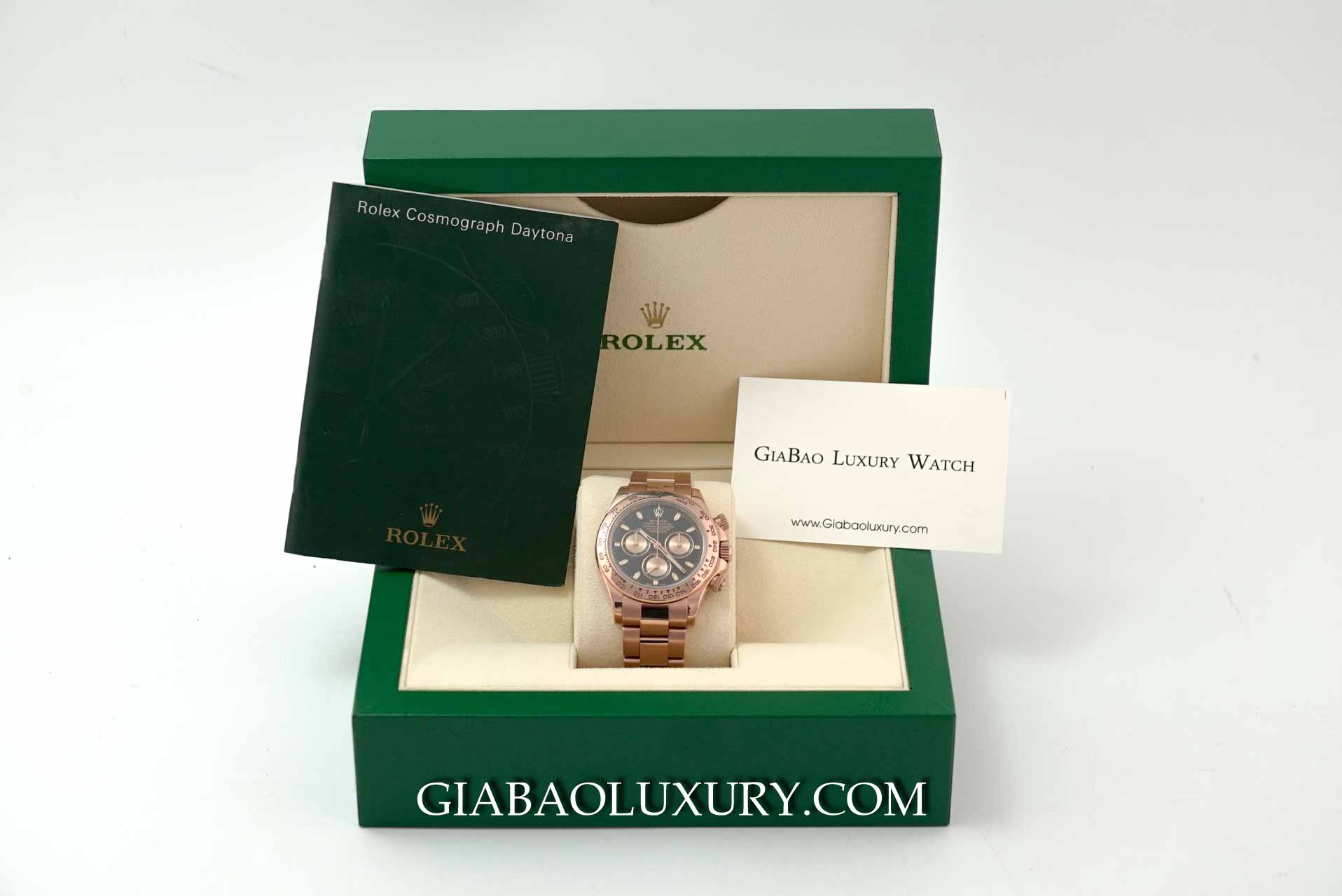 Đồng hồ Rolex Cosmograph Daytona 116505 Đồng Hồ Rolex Cosmograph Daytona 116505 Mặt Số Đen Hồng