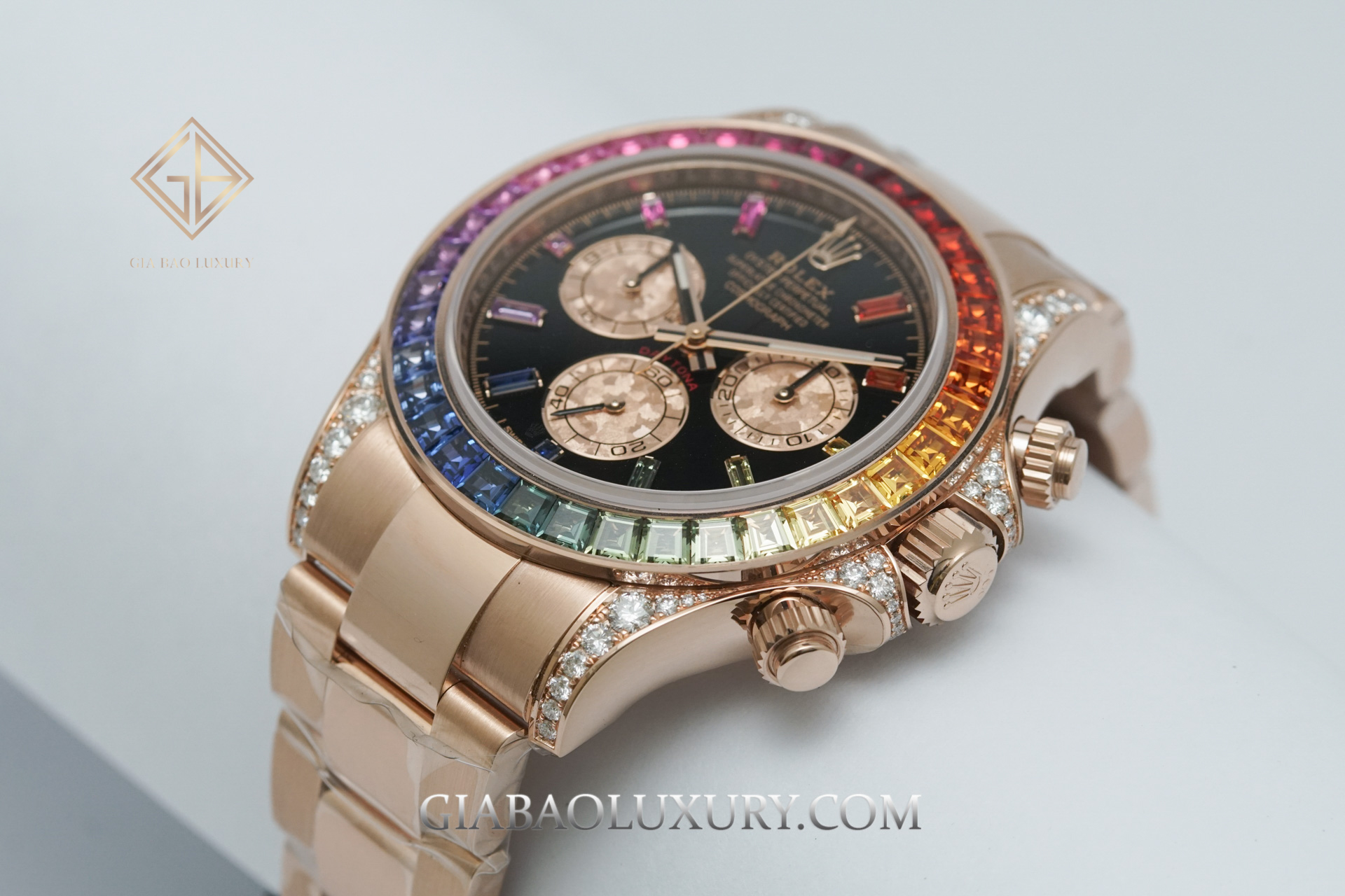 Đồng Hồ Rolex Cosmograph Daytona 116595RBOW Mặt Số Đen