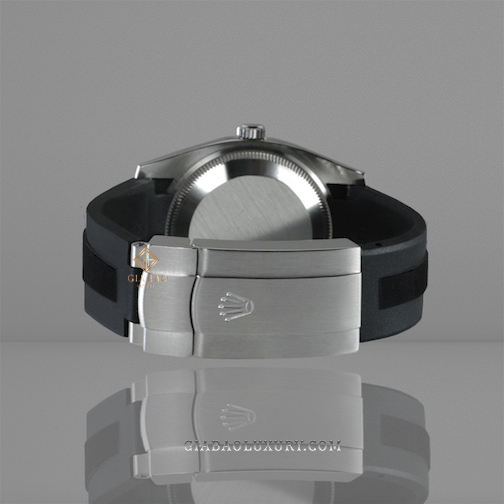 Dây cao su Rubber B dành cho đồng hồ Rolex Air-King 34mm - TUXEDO VELOUR - Classic Series Dây Rubber B TUXEDO VELOUR - Classic Series cho Rolex Air-King 34mm