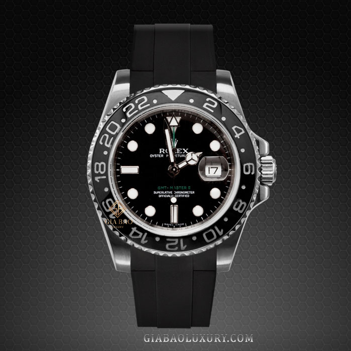 Dây Rubber B Velcro® Series cho Rolex GMT Master II Ceramic