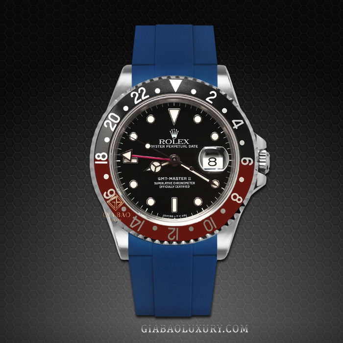 Dây Rubber B Tang Buckle Series cho Rolex GMT Master II Non - Ceramic