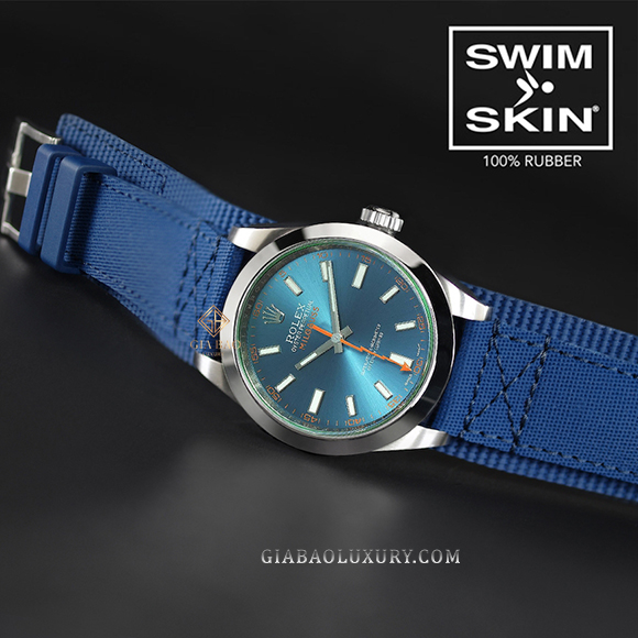 Dây cao su Rubber B dành cho đồng hồ Rolex Milgauss 40mm - Rubber CUFF Series Dây Rubber B Rubber CUFF Series cho Rolex Milgauss 40mm