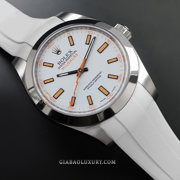 Dây cao su Rubber B dành cho đồng hồ Rolex Milgauss 40mm - Classic Series Dây Rubber B Classic Series cho Rolex Milgauss 40mm