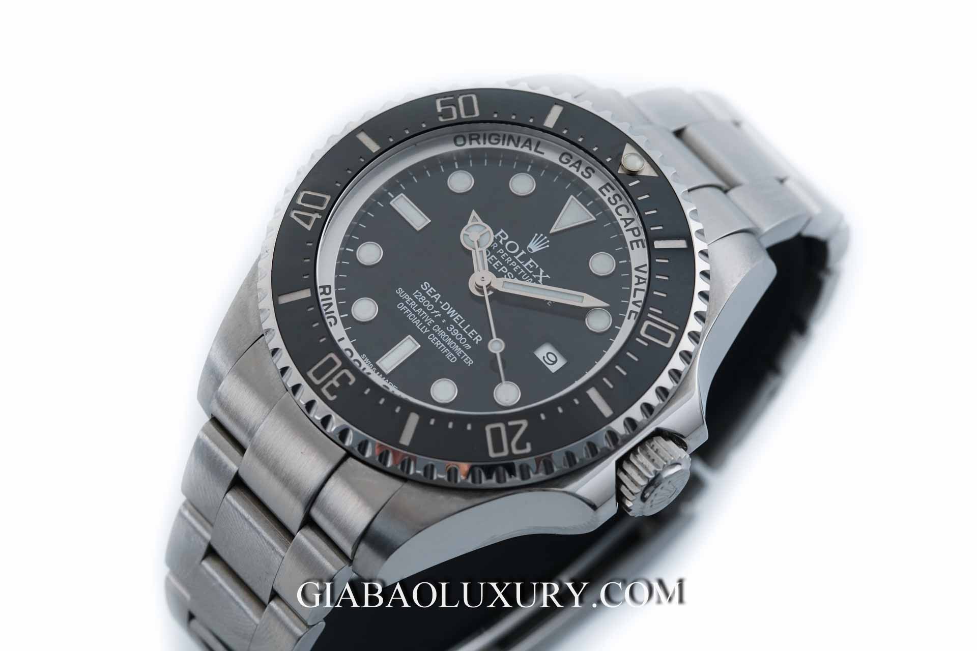 Đồng Hồ Rolex Deepsea 116660 Mặt Số Đen