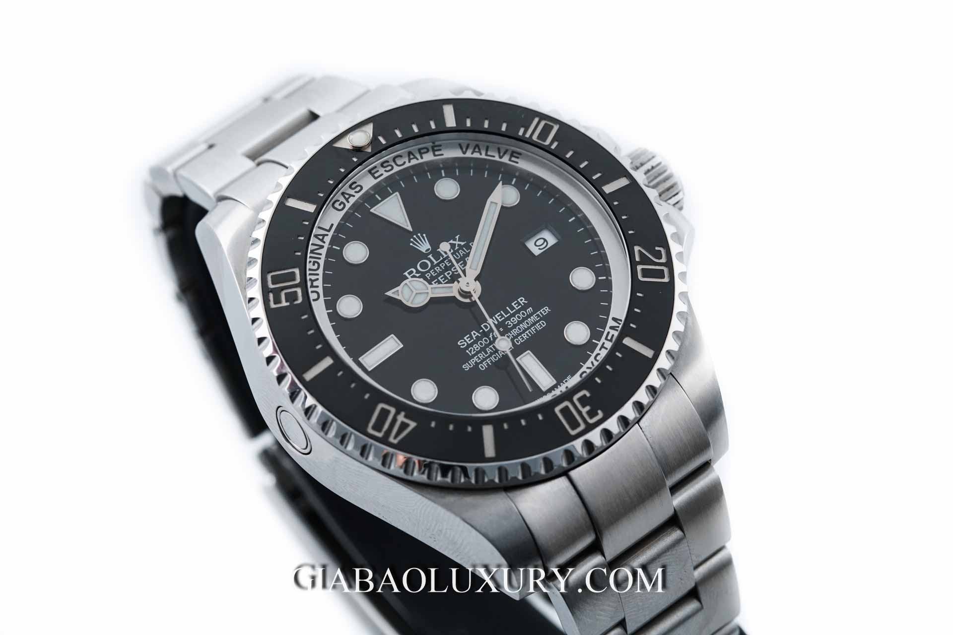 Đồng Hồ Rolex Deepsea 116660 Mặt Số Đen