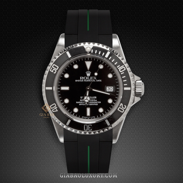 Dây cao su Rubber B dành cho đồng hồ Rolex Sea-Dweller 40mm Ref. 16600 phiên bản vành bezel Non - Ceramic khóa Oyster - Classic Series VulChromatic® Dây Rubber B Classic Series VulChromatic® cho Rolex Sea-Dweller 16600