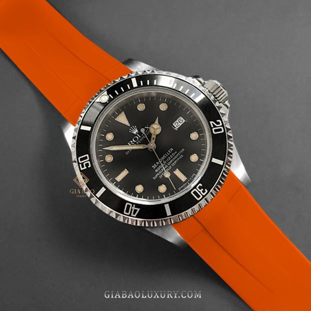 Dây cao su Rubber B dành cho đồng hồ Rolex Sea-Dweller 40mm Ref. 16600 phiên bản vành bezel Non - Ceramic khóa Oyster - Classic Series Dây Rubber B Classic Series cho Rolex Sea-Dweller 16600