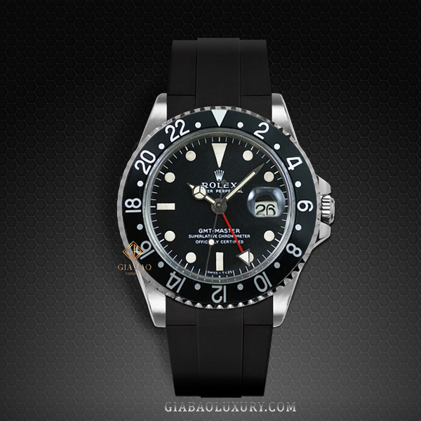 Dây Rubber B Velcro® Series cho Rolex GMT Master Non-Ceramic