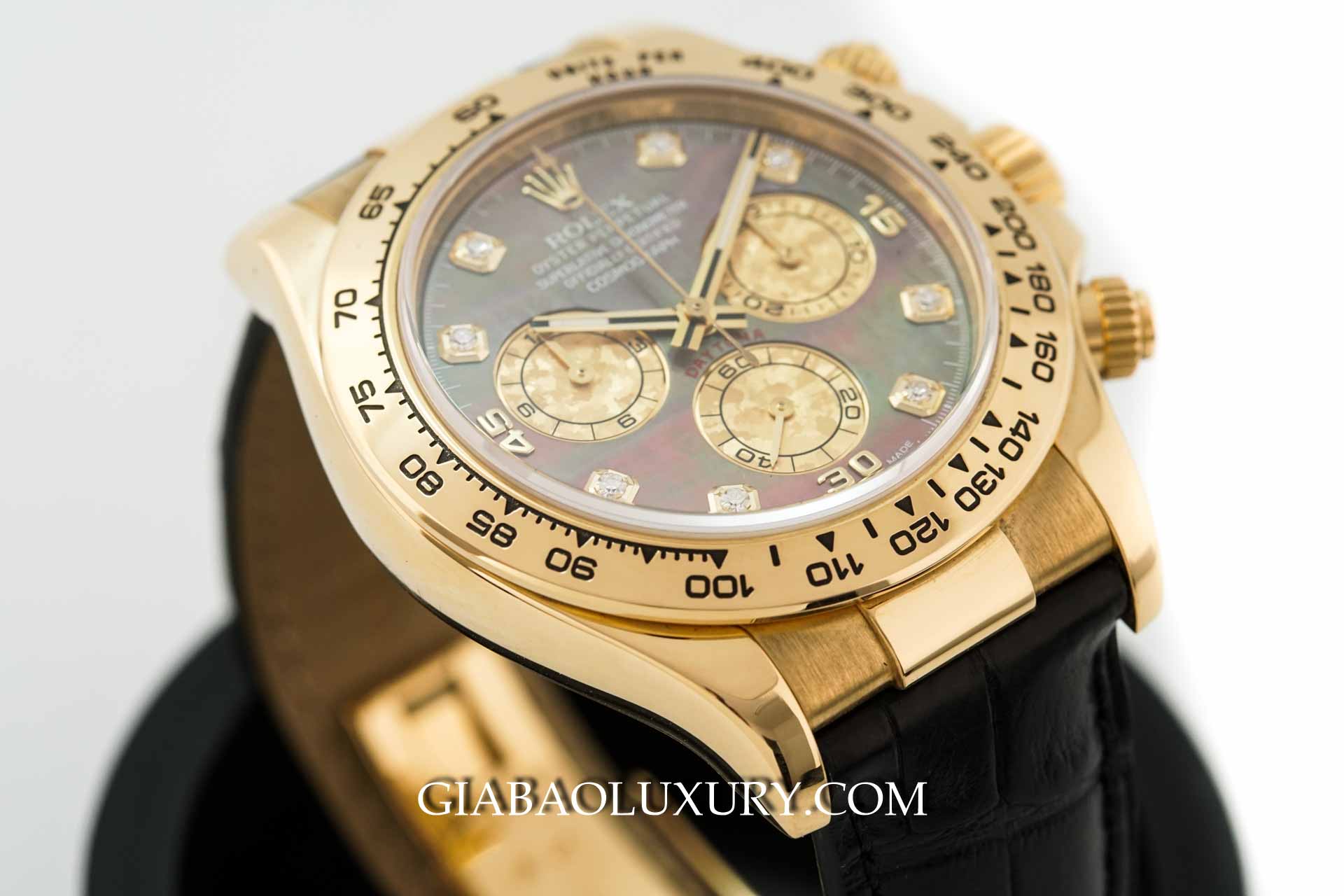 Đồng Hồ Rolex Cosmograph Daytona 116518 Mặt Số Xà Cừ