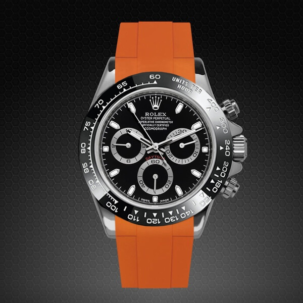 Dây Rubber B Classic Series cho Rolex Daytona phiên bản dây kim loại Oyster