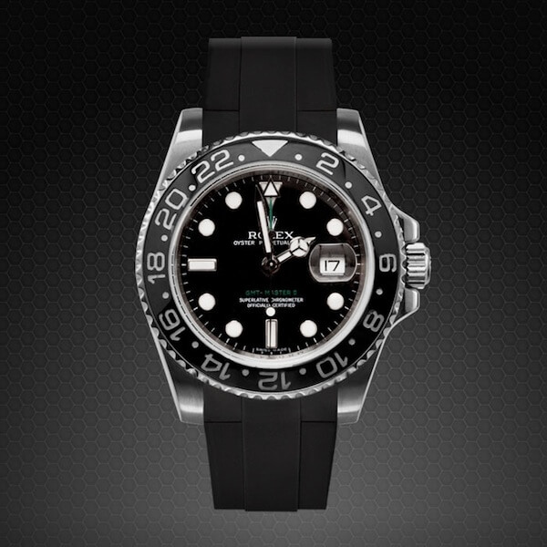 Dây Rubber B Classic Series cho Rolex GMT Master II Ceramic