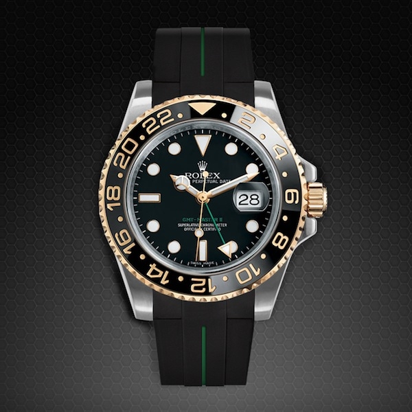 Dây Rubber B Tang Buckle Series VulChromatic® cho Rolex GMT Master II Ceramic