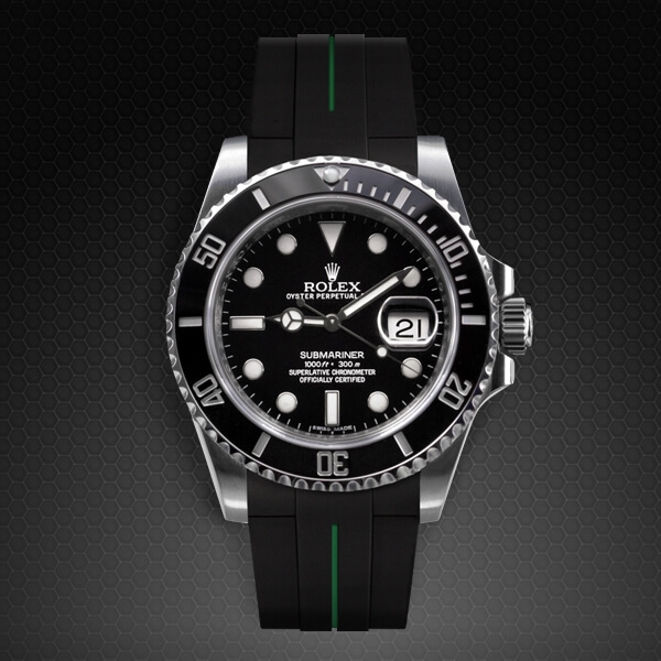 Dây Rubber B Tang Buckle Series VulChromatic® cho Rolex Submariner Ceramic