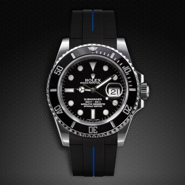Dây Rubber B Tang Buckle Series VulChromatic® cho Rolex Submariner Ceramic