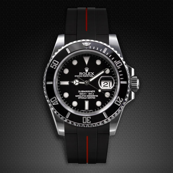 Dây Rubber B Tang Buckle Series VulChromatic® cho Rolex Submariner Ceramic