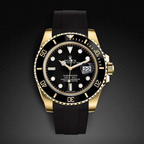 Dây Rubber B Velcro® Series cho Rolex Submariner Ceramic