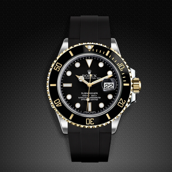 Dây Rubber B Velcro® Series cho Rolex Submariner Ceramic