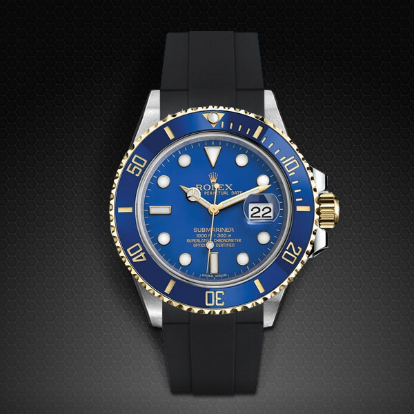Dây Rubber B Velcro® Series cho Rolex Submariner Ceramic