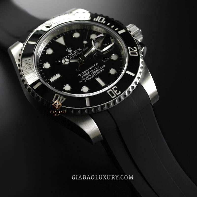 Dây cao su Rubber B cho đồng hồ Rolex Submariner Ceramic 126610 - Tang Buckle Series Dây Rubber B Tang Buckle Series cho Rolex Submariner Ceramic 126610, 124060, 126613, 126619