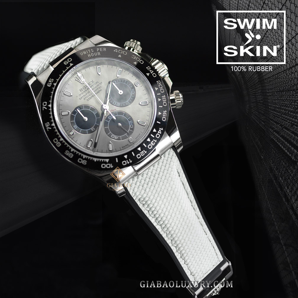 Dây Rubber B SwimSkin® Vải cho Rolex Daytona phiên bản dây cao su Oysterflex