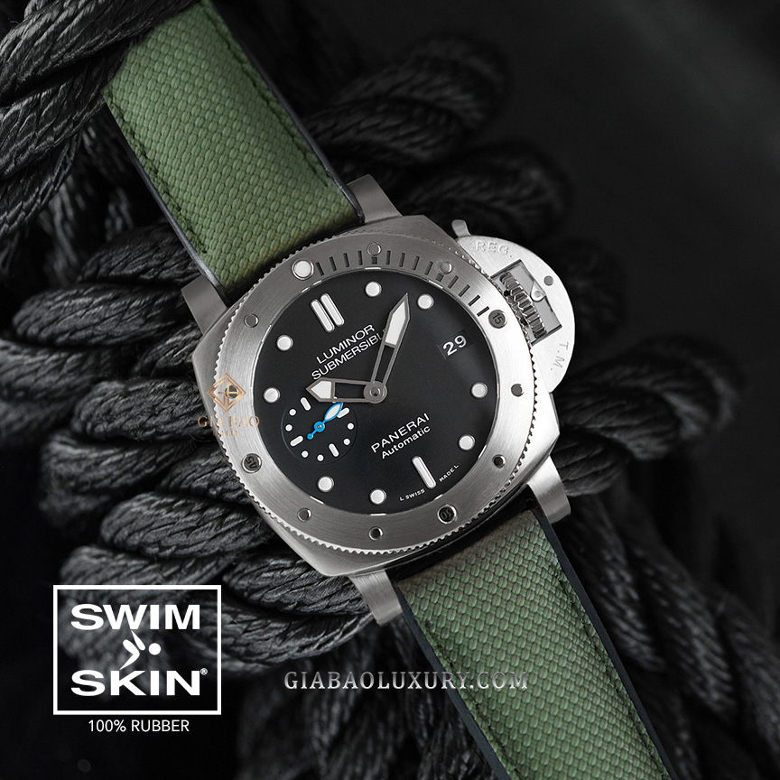 Dây cao su Rubber B dành cho đồng hồ Panerai size 40mm và 42mm - SwimSkin® Ballistic Dây Rubber B SwimSkin® Ballistic cho Panerai size 40mm và 42mm