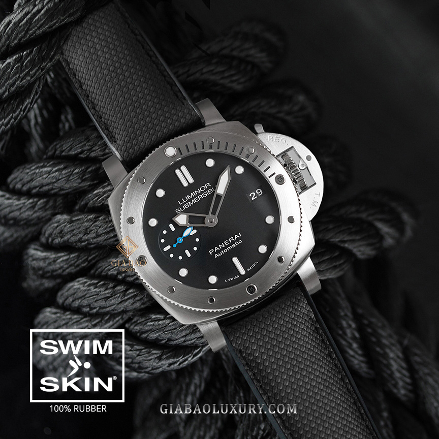 Dây cao su Rubber B dành cho đồng hồ Panerai size 40mm và 42mm - SwimSkin® Ballistic Dây Rubber B SwimSkin® Ballistic cho Panerai size 40mm và 42mm