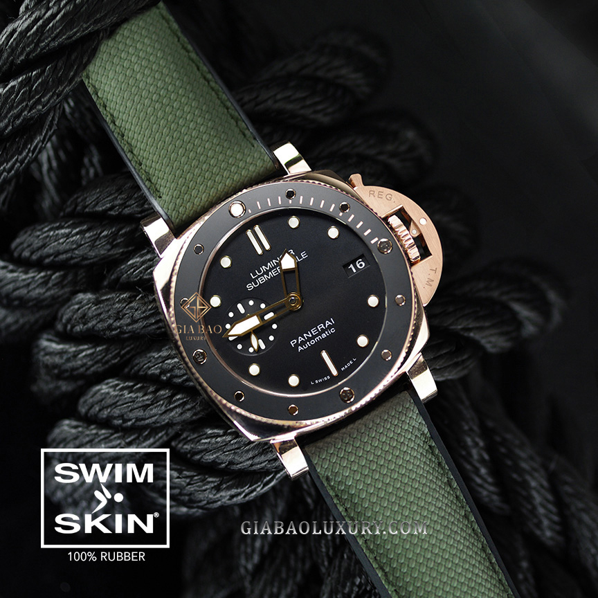 Dây cao su Rubber B dành cho đồng hồ Panerai size 40mm và 42mm - SwimSkin® Ballistic Dây Rubber B SwimSkin® Ballistic cho Panerai size 40mm và 42mm