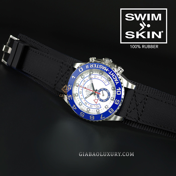 Dây Rubber B Rubber CUFF Series cho Rolex Yachtmaster II 44mm dây Oysterflex