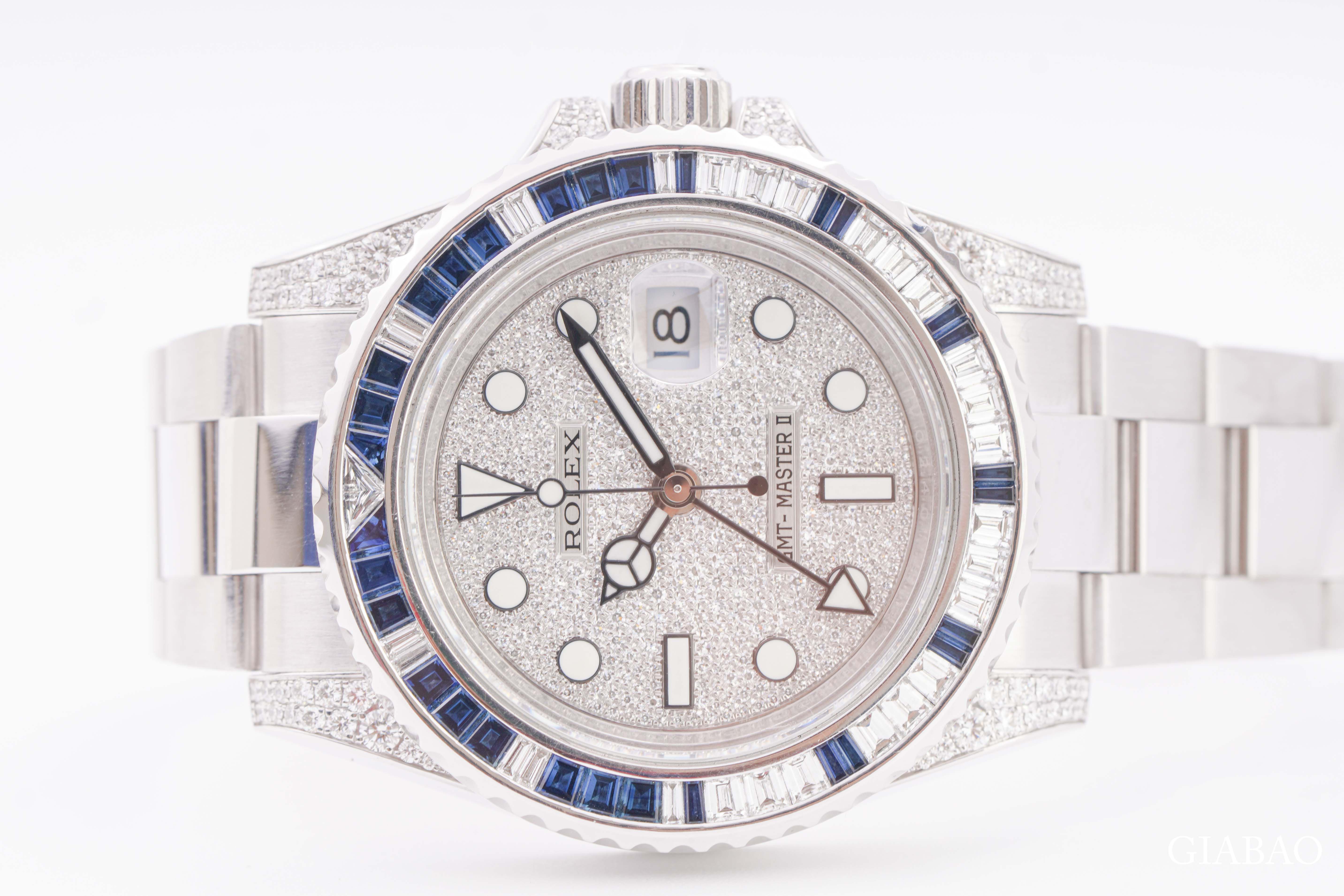 Đồng Hồ Rolex GMT-Master II 116759SA Nạm Kim Cương Đồng Hồ Rolex GMT-Master II 116759SA Nạm Kim Cương