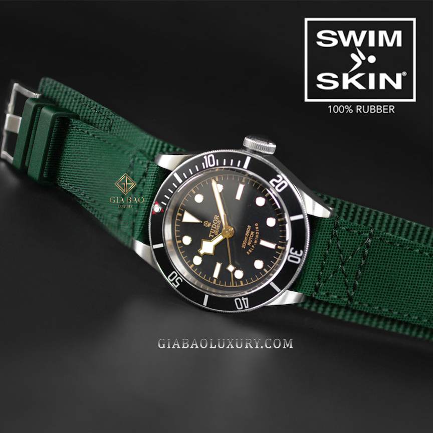 Dây cao su Rubber B dành cho đồng hồ Tudor Black Bay 58 - Tang Buckle Cuff Series Dây Rubber B Tang Buckle Cuff Series cho Tudor Black Bay 58