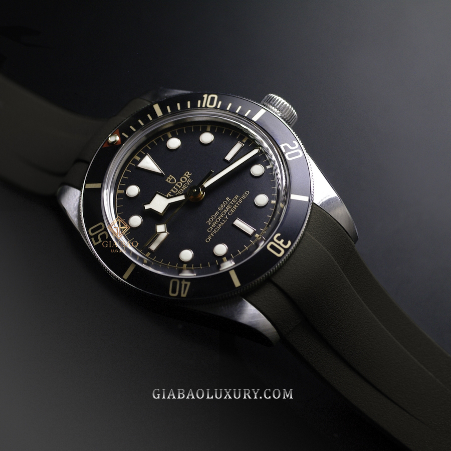 Dây cao su Rubber B dành cho đồng hồ Tudor Black Bay 58 - Tang Buckle Series Dây Rubber B Tang Buckle Series cho Tudor Black Bay 58