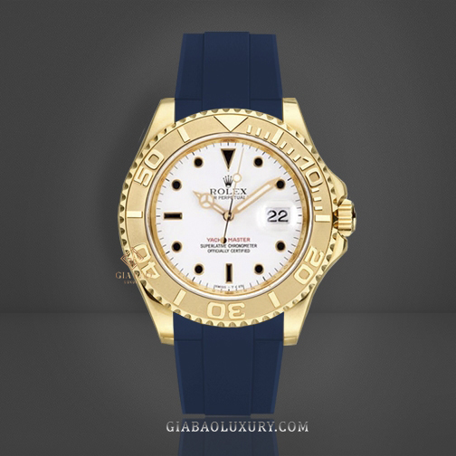 Dây cao su Rubber B dành cho đồng hồ Rolex Yacht-Master size 35mm - Tang Buckle Series Dây Rubber B Tang Buckle Series cho Rolex Yacht-Master size 35mm