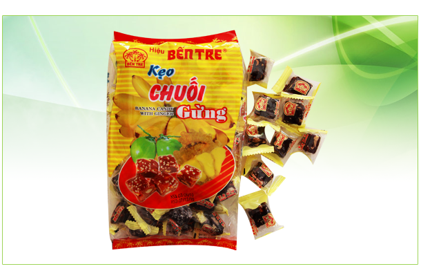 Kẹo chuối gừng thơm ngon 500gr