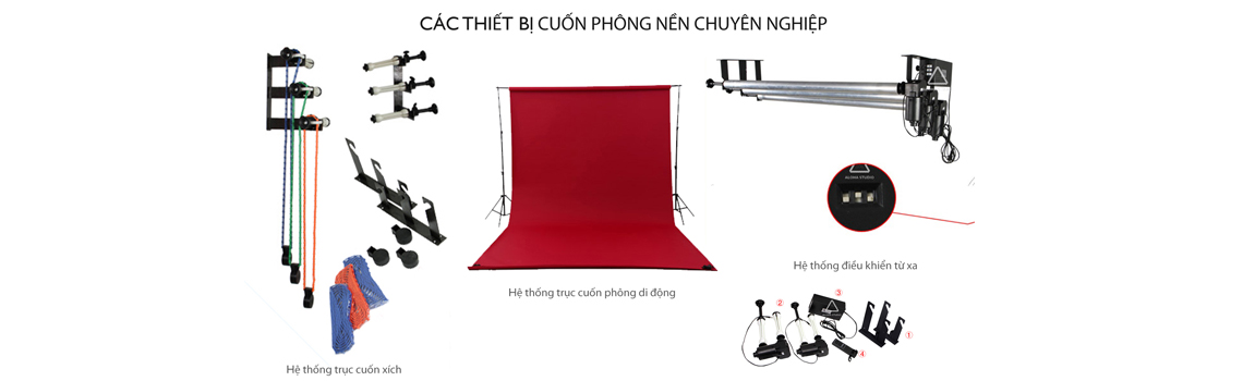 Thiết bị cuốn phông chuyên nghiệp