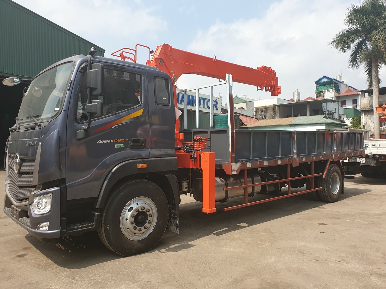 bán xe cẩu tự hành 5 tấn Kanglim gắn trên xe cơ sở Auman 7 tấn